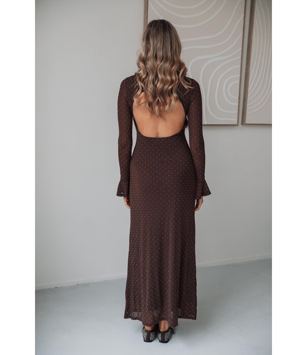 La Rebelle Jurk bruin | Daphne