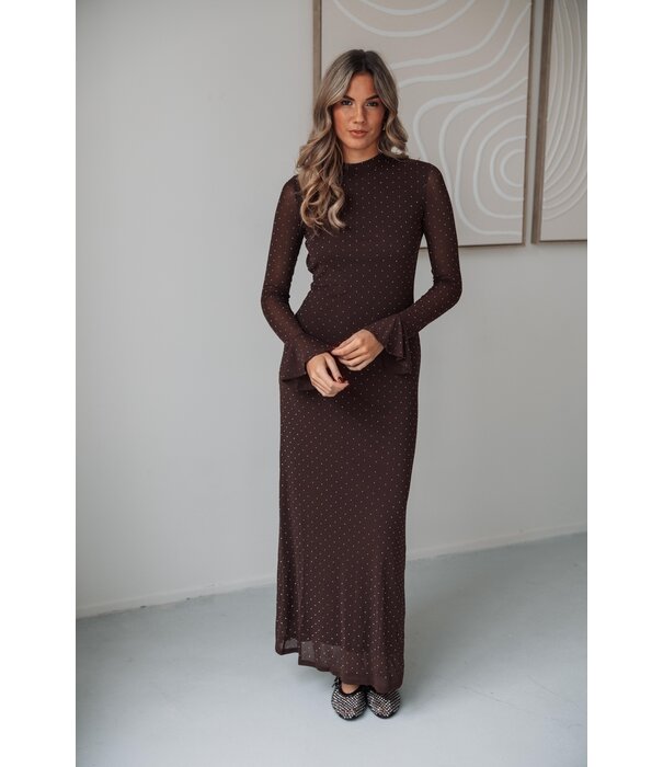 La Rebelle Jurk bruin | Daphne