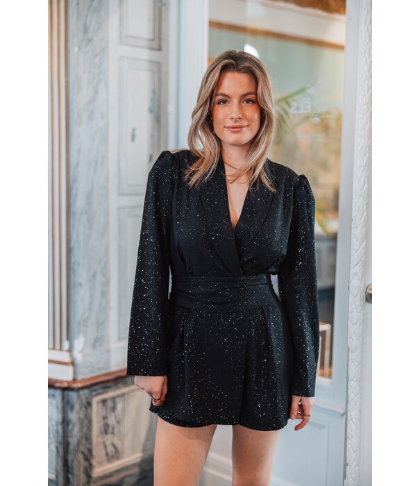 La Rebelle Playsuit zwart | Tamara