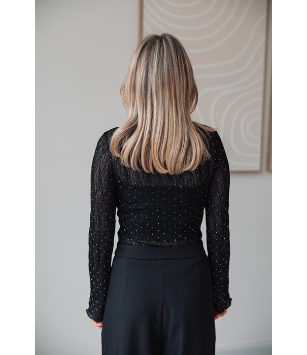La Rebelle Top mesh glitters | Sylke
