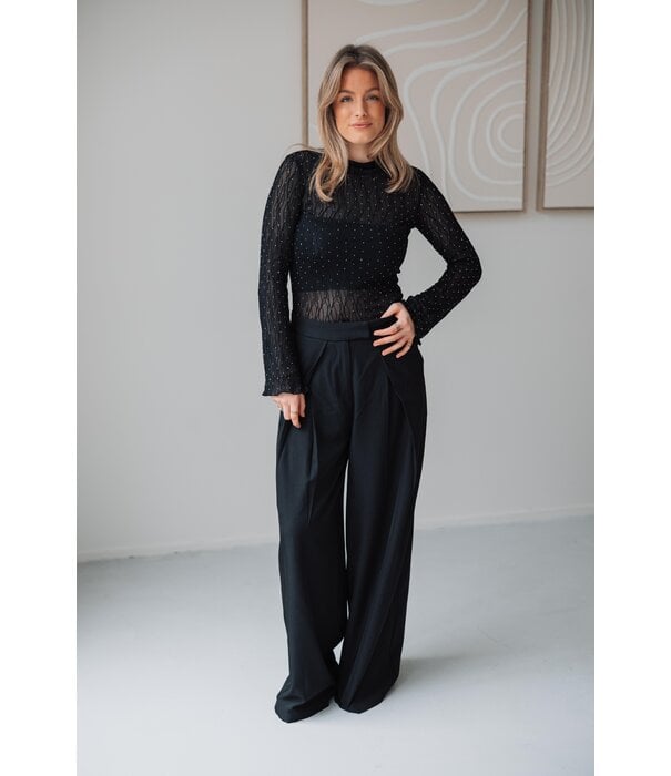 La Rebelle Top mesh glitters | Sylke