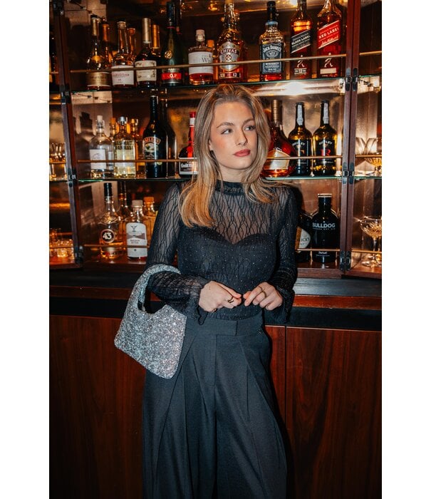 La Rebelle Top mesh glitters | Sylke