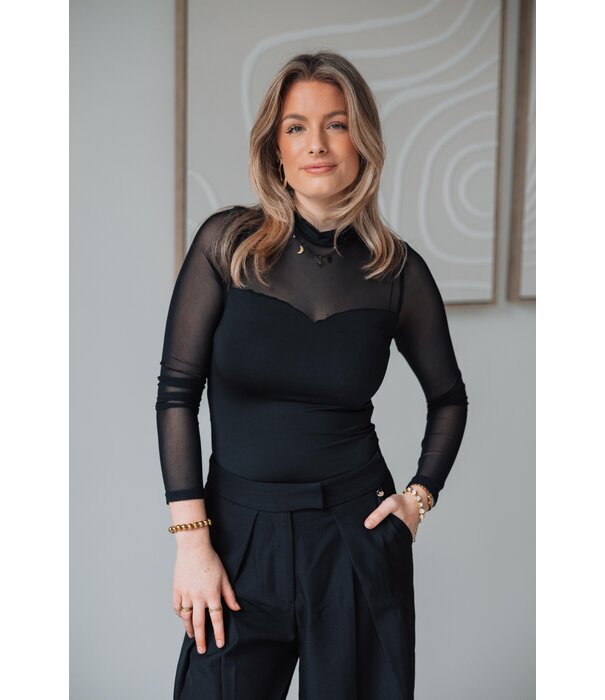 La Rebelle Body mesh zwart | Zyva