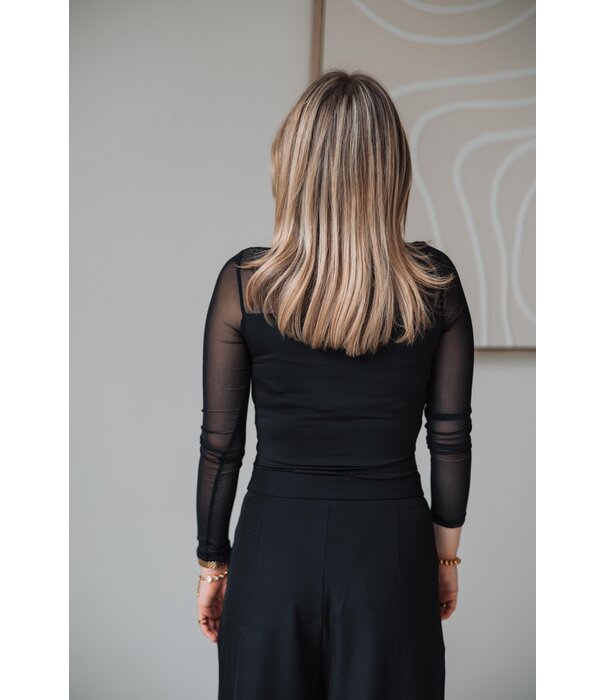 La Rebelle Body mesh zwart | Zyva