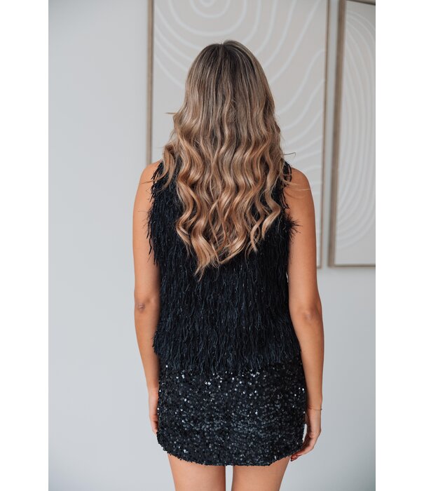 La Rebelle Top zwart | Donna