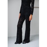 Kanten broek zwart | Lucy