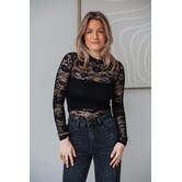 Kanten body zwart | Janine