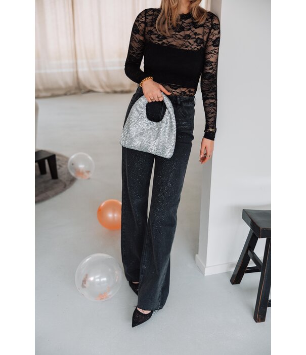 La Rebelle Kanten body zwart | Janine