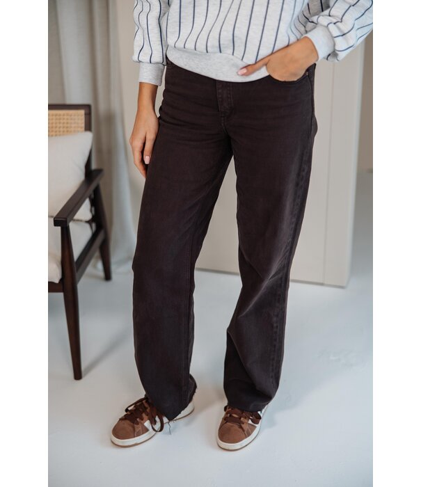 La Rebelle Jeans straight leg extra long | Bruin