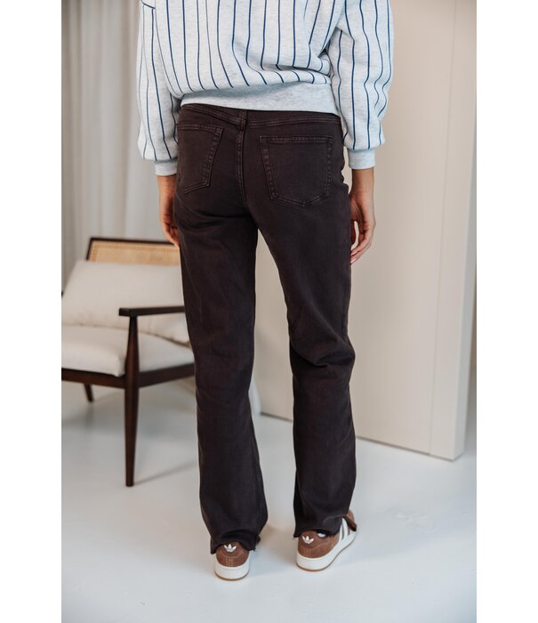 La Rebelle Jeans straight leg extra long | Bruin