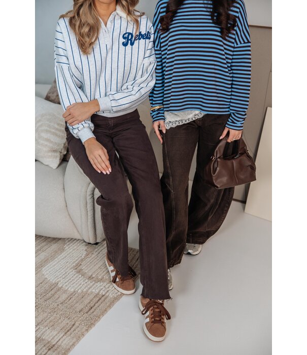 La Rebelle Jeans straight leg extra long | Bruin