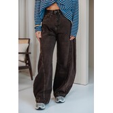 Jeans balloon bruin | Yara