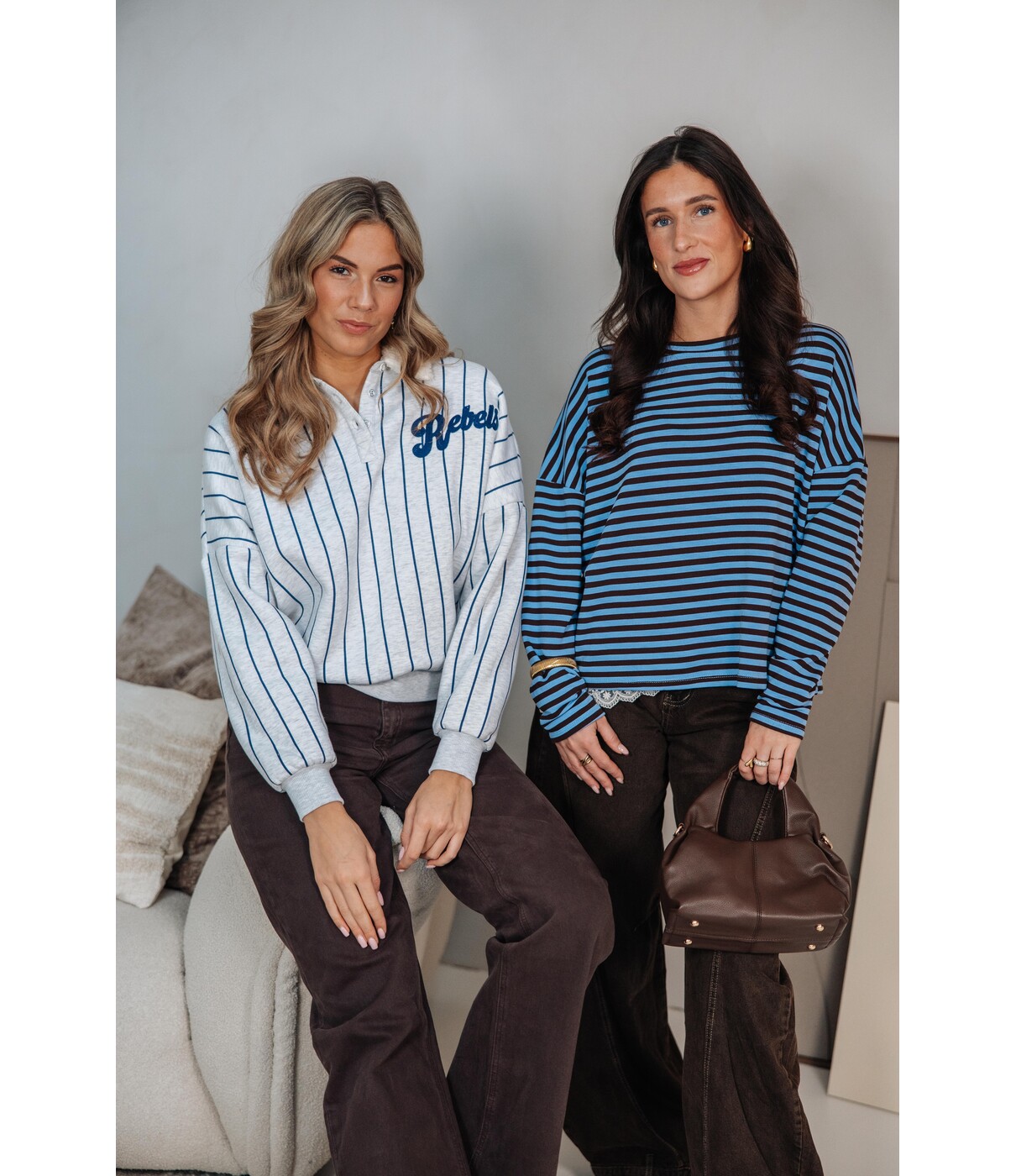 Jeans balloon bruin | Yara