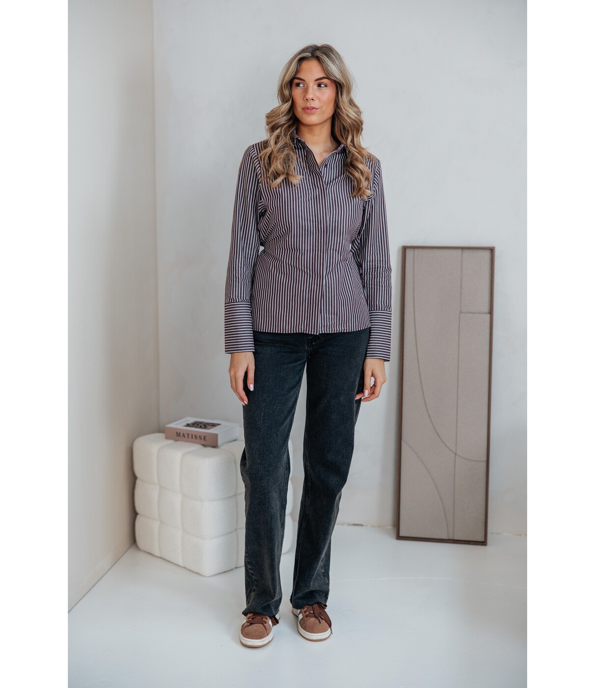 Jeans straight leg extra long | Grijs