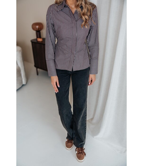 La Rebelle Jeans straight leg extra long | Grijs