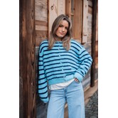 Vest gestreept blauw | Lindy one size