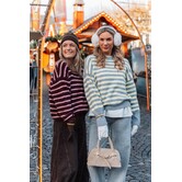 Vest gestreept bordeaux/roze | Lindy