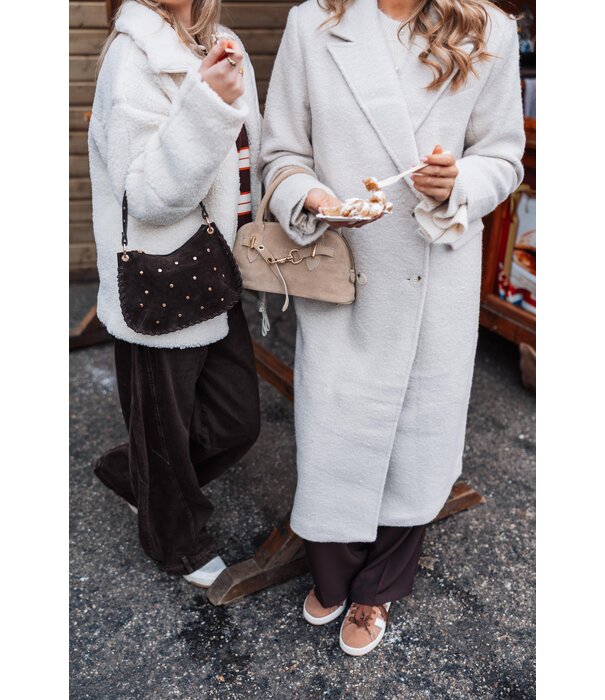 Gina Tricot Gina Tricot pile zip jacket | cream