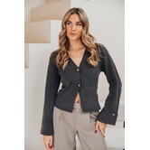 Gina Tricot knitted sculptured cardigan | bruin