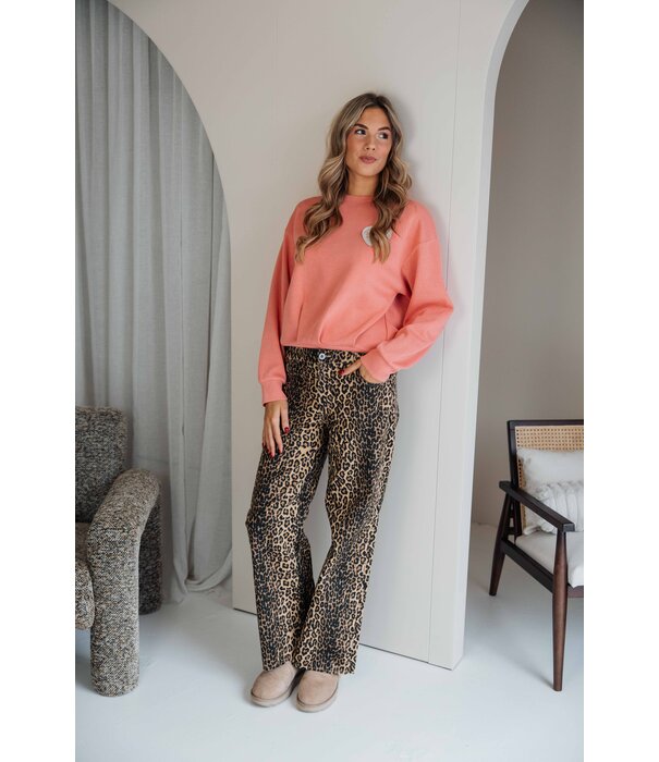 Fluresk Fluresk Linden sweater | pastel peach