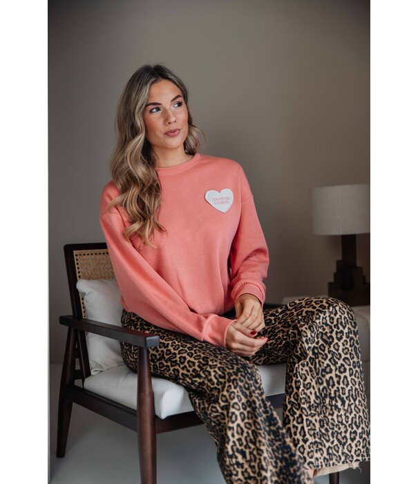 Fluresk Fluresk Linden sweater | pastel peach