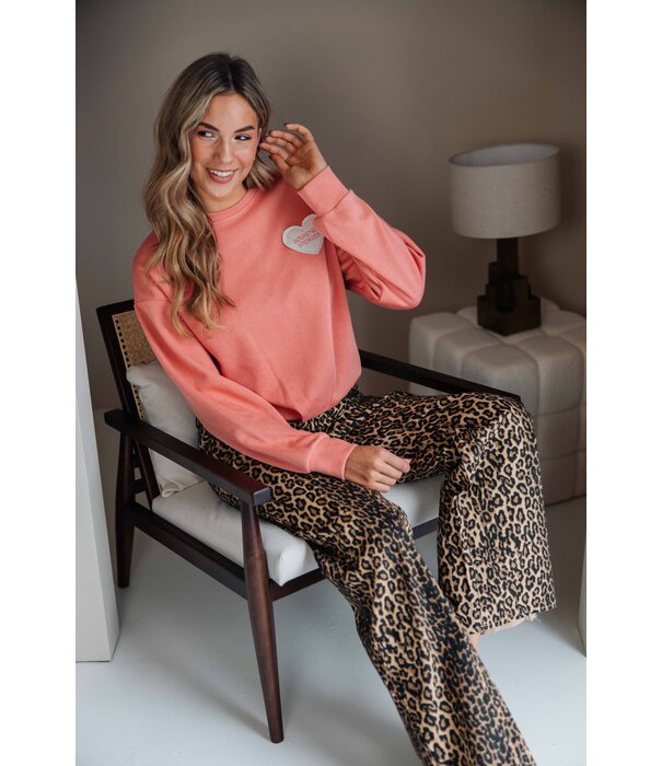 Fluresk Fluresk Linden sweater | pastel peach