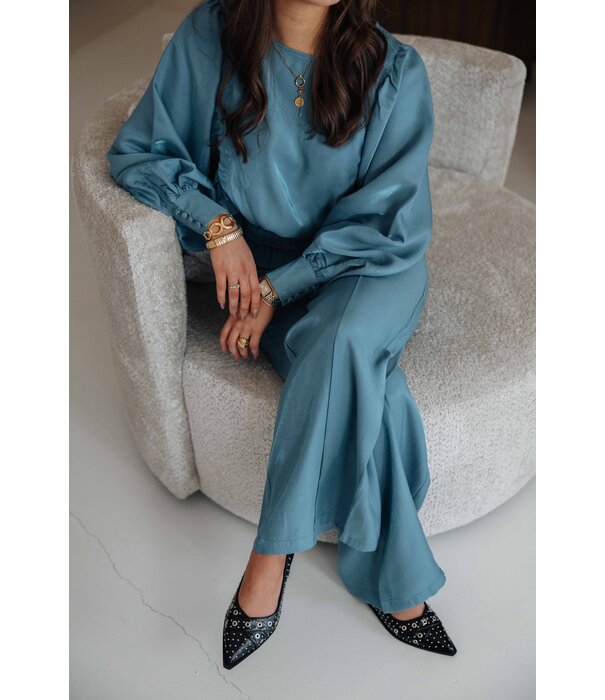 Fluresk Fluresk Loretta broek | blauw