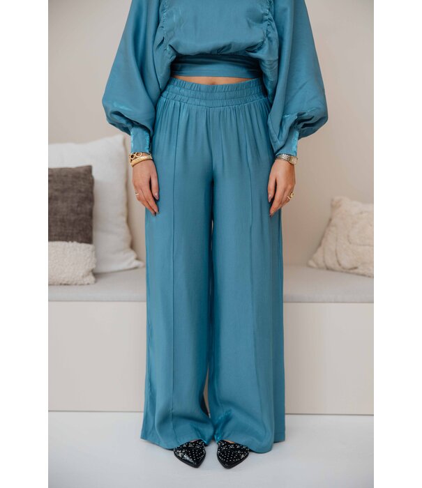 Fluresk Fluresk Loretta broek | blauw