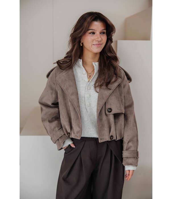 La Rebelle Trenchcoat taupe | Lana