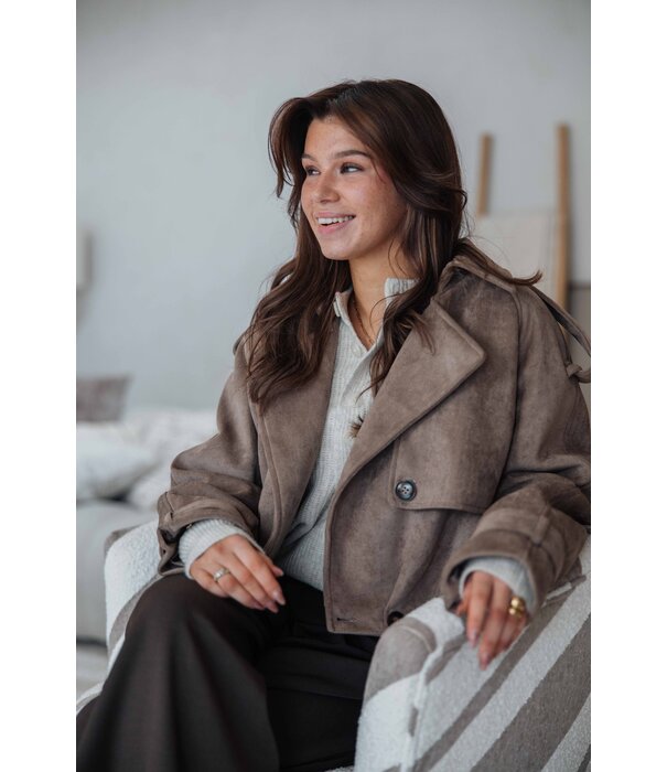 La Rebelle Trenchcoat taupe | Lana