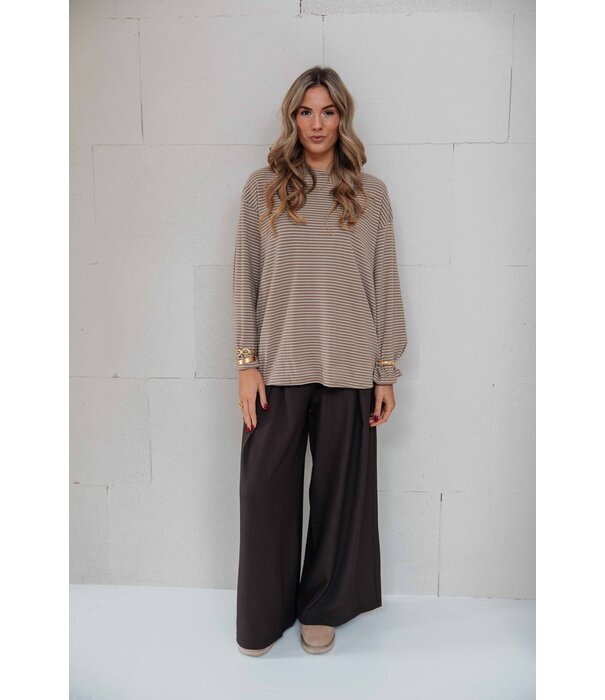 La Rebelle Top beige | Diede