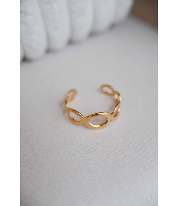 La Rebelle Bangle cirkels | goud