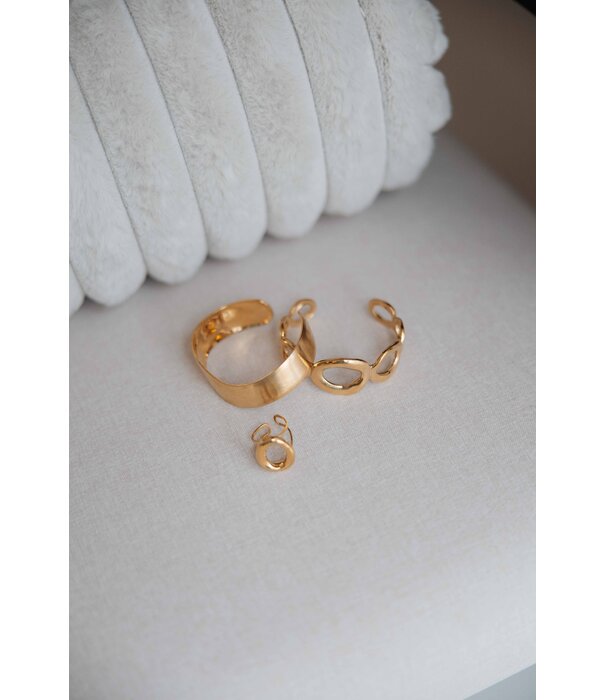 La Rebelle Bangle cirkels | goud