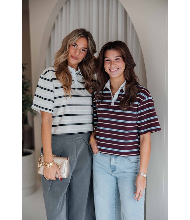 La Rebelle Top polo bruin | Milou