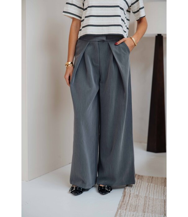 La Rebelle Pantalon grijs | Yrsa