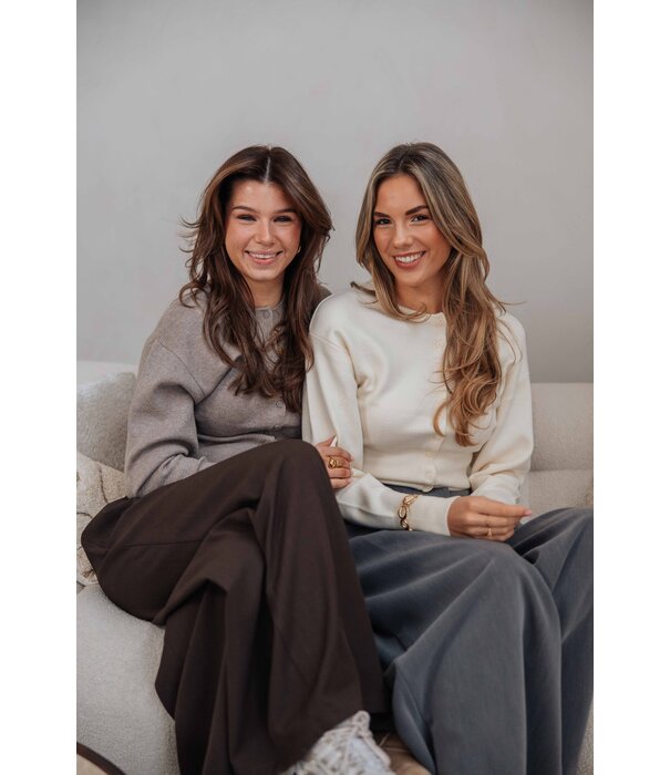 Gina Tricot Gina Tricot Shaped knitted cardigan | off white