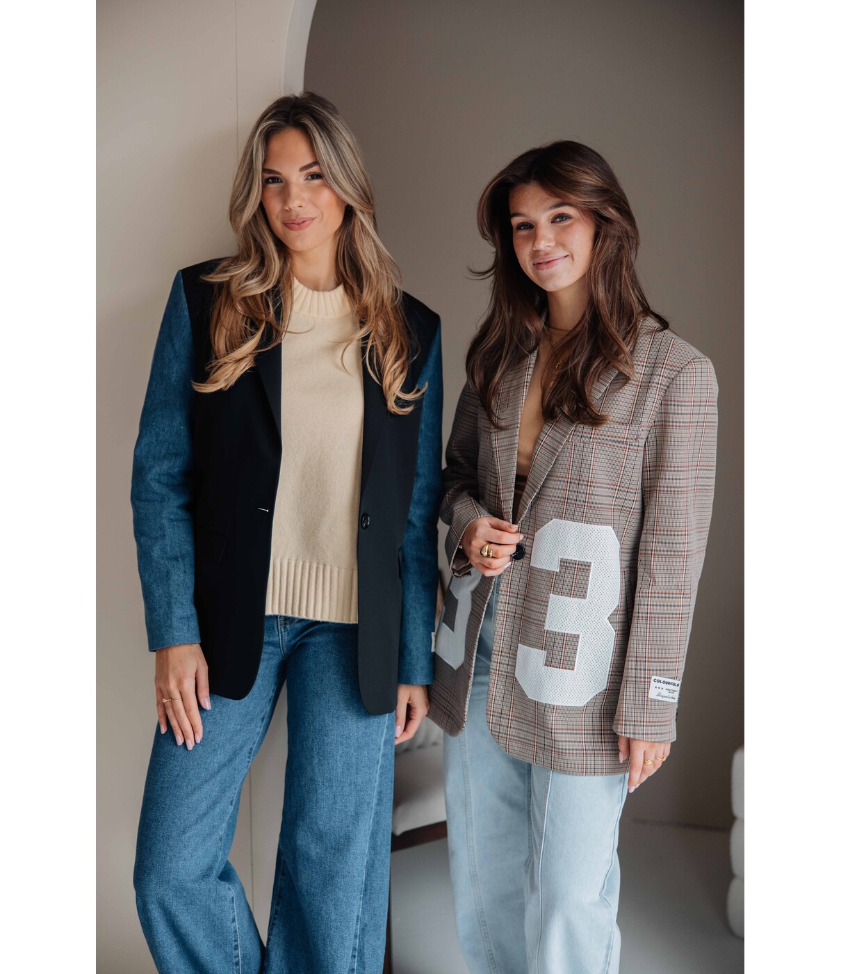 Colourful Rebel Colourful Rebel Mimmi denim blazer | zwart