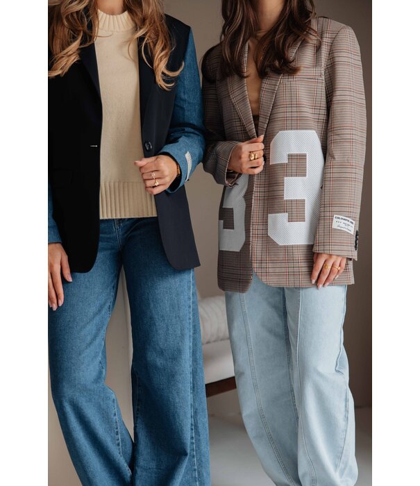 Colourful Rebel Colourful Rebel Mimmi denim blazer | zwart