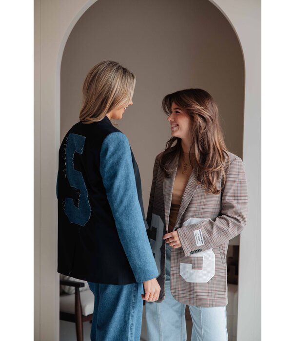 Colourful Rebel Colourful Rebel Mimmi denim blazer | zwart