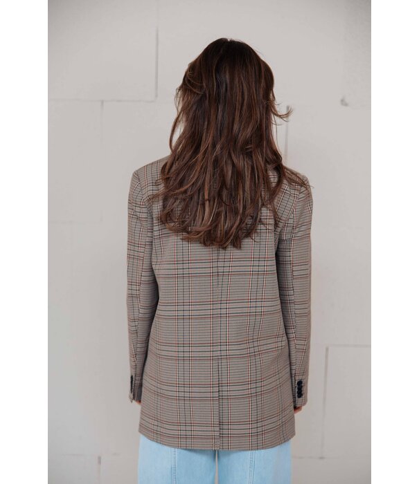 Colourful Rebel Colourful Rebel Paris check patch blazer | bruin