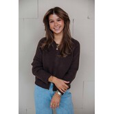 Vest bruin | Lisa