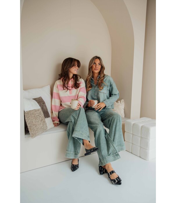 Fluresk Fluresk Sien broek | denim green