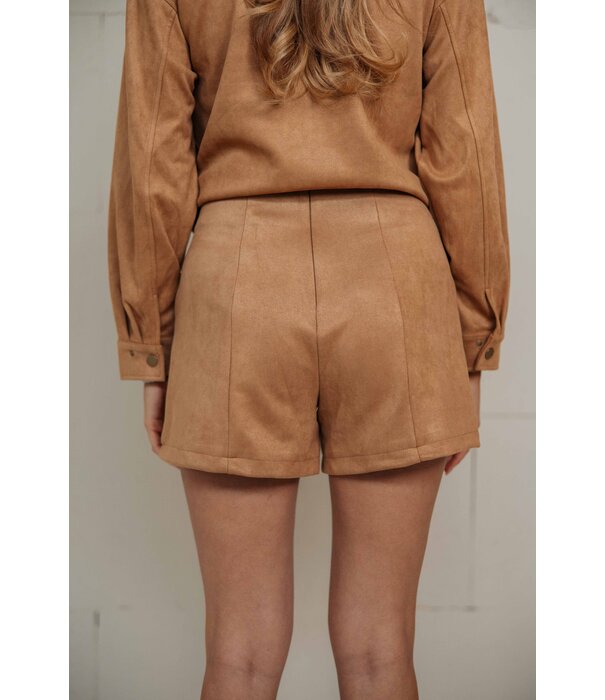 Fluresk Fluresk Zina shorts | camel