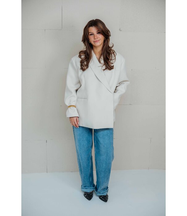 La Rebelle Blazer beige | Jasmijn