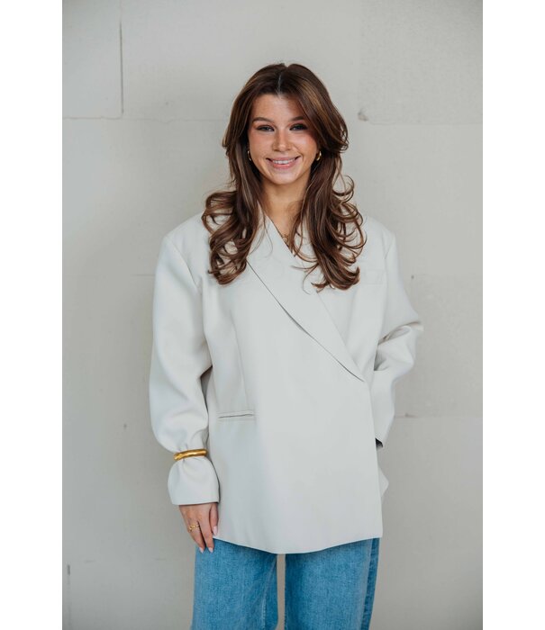 La Rebelle Blazer beige | Jasmijn