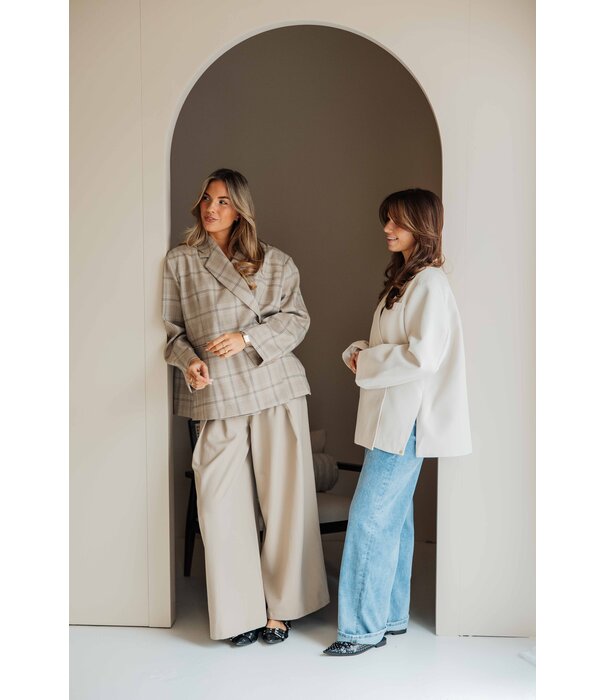 La Rebelle Blazer beige | Jasmijn