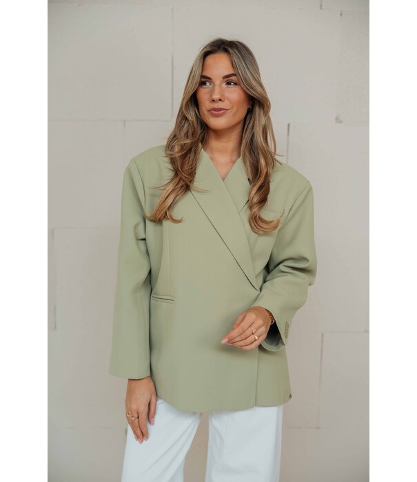 La Rebelle Blazer groen | Jasmijn