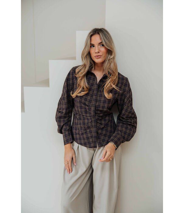 La Rebelle Blouse bruin |  Nola