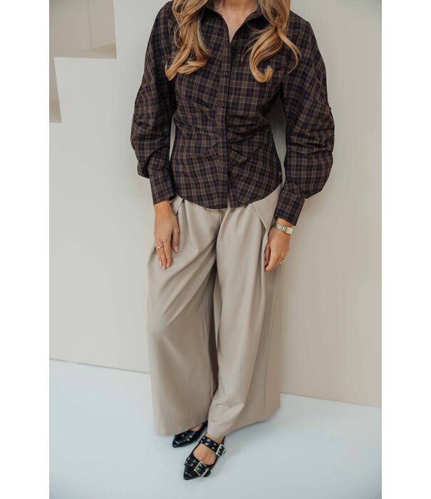 La Rebelle Blouse bruin |  Nola