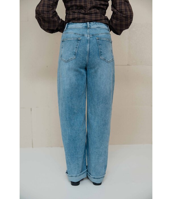 La Rebelle Jeans wide leg blauw | Elisa